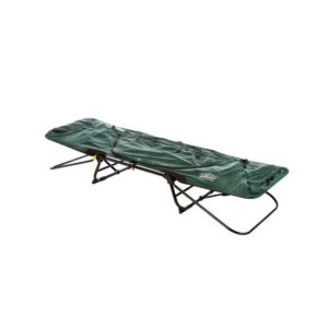 Kamp-Rite Original Portable Cot, Versatile Design Converts into Cot, Chair, or Tent w/ Easy Setup, Waterproof Rainfly & Carry Bag Included, Green