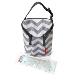 20qt Skip Hop Grab and Go Double Bottle Bag - Chevron
