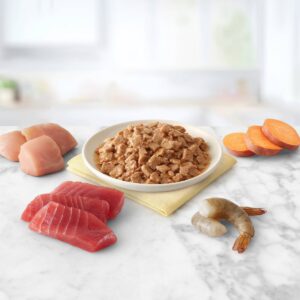 Blue Buffalo Tastefuls Flaked Tuna Chicken & Shrimp Entrees In Gravy Premium Wet Cat Food - 5.5oz/12ct