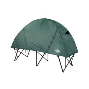 Kamp-Rite CTC XL Compact Collapsible Sleeping 3 in 1 Tent Cot for 1 Person with Roller Storage Bag, Quick and Easy Setup, Green