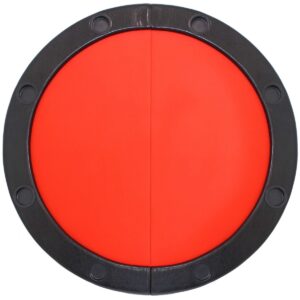 6-Player Round Folding Poker Table - Sunnydaze Decor