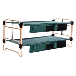 Disc-O-Bed X-Large Cam-O-Bunk Benched Bunked Double Cot + Mosquito Net and Frame