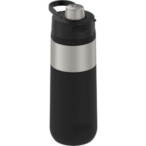 Thermos 18 oz Guardian Stainless Steel Water Bottle - Matte Steel/Espresso Black