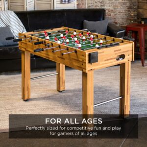 Best Choice Products 48in Competition Sized Soccer Foosball Table for Home, Game Room, Arcade w/ 2 Balls, 2 Cup Holders