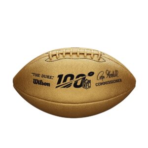 Wilson NFL Duke Gold Metallic Football