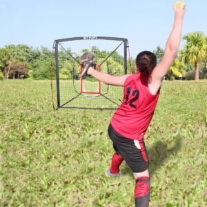 Net Playz 5' x 5' Baseball and Softball Practice Pitching Net - Black