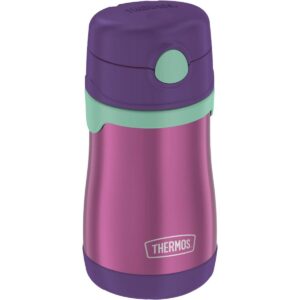Thermos 10oz Stainless Steel Straw Bottle Purple
