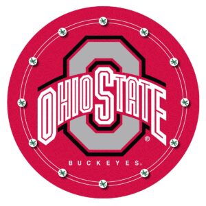 NCAA Ohio State Buckeyes Wood & Mirror Wall Cue Rack 2pc