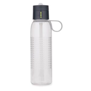 Joseph Joseph 25oz Dot Active Tracking Water Bottle with Carry Loop Gray