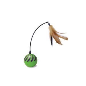 SmartyKat Feather Whirl Electronic Motion Ball Cat Toy