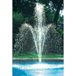 JED Pool Tools 90-930 Lotus Flower 2 Tier Outdoor Backyard Adjustable Above and In Ground Swimming Pool Spray Waterfall Fountain (5 Pack)