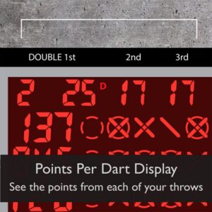 Viper 797 Electronic Soft Tip Dartboard Cabinet Set with Darts for Game Room