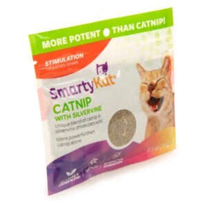 SmartyKat Silvervine & Catnip Blend Resealable Pouch Cat Treats - 0.5oz