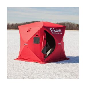 Eskimo QuickFish 3 Portable 3-Person Pop Up Ice Fishing Shanty Shack Shelter Hut