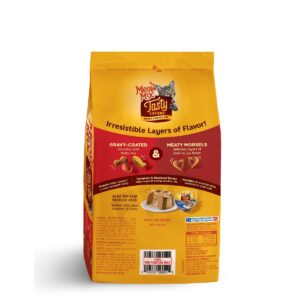 Meow Mix Tasty Layers Beef Flavor and Savory Gravy Dry Cat Food - 3lbs