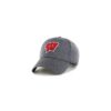 NCAA Wisconsin Badgers Men's Gray Structured Mesh Hat