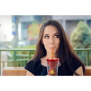 Just Funky Pokémon Charizard Lenticular Plastic Tumbler Cup Lid & Straw | Holds 16 Ounces
