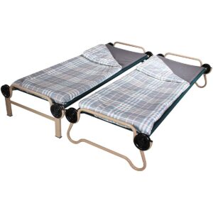 Disc-O-Bed Indoor & Outdoor Duvalay Luxury Memory Foam Sleeping Pad & Duvet Liner, Child Size, Ocean Plaid
