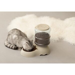 PawsMark Automatic Self Dispensing Gravity Pet Feeder and Waterer for Cats and Dogs