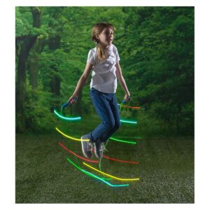 HearthSong - LED Light-up Flashing Adjustable Jump Rope for Kids Outdoor Play