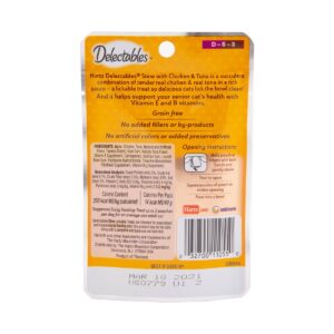 Delectables Stew Senior with Chicken & Tuna Lickable Cat Treats - 1.4oz