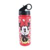 Silver Buffalo Disney Minnie Mouse 20oz Plastic Water Bottle w/ Screw Lid