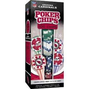 MasterPieces Inc Arizona Cardinals  NFL 100-Piece Poker Chips