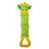 Outward Hound Fire Biterz Zebra Dog Toy - Green - L
