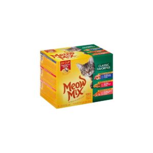Meow Mix Tender Favorites Wet Cat Food Classic Favorites - 2.75oz/24ct Variety Pack
