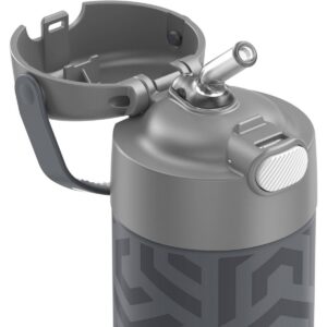 Thermos 12oz FUNtainer Water Bottle with Bail Handle - Gray Waves