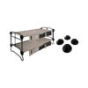 Disc-O-Bed XL Cam-O-Bunk Cot with Organizers and No Slip Foot Pads Set of 4