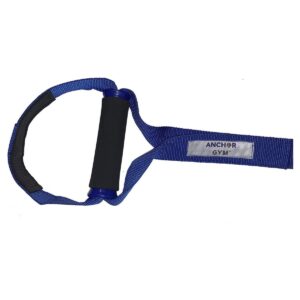 Core Energy Fitness Systems Anchor Gym Full Body Weight Resistance Training Adjustable Equipment Strap with Foam Grips for Home and Gym Workouts, Blue