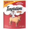 Temptations Hearty Beef Flavor Crunchy Cat Treats - 6.3oz