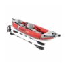 Intex 68309EP Excursion Pro Inflatable 2 Person Vinyl Kayak with Aluminum Oars, Fishing Rod Holders, and High Output Pump for Rivers, Lakes, & Ocean