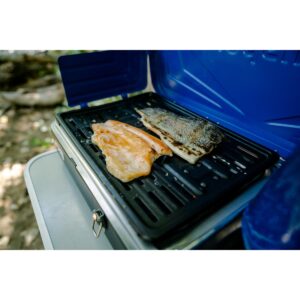 Stansport Propane Stove and Grill Combo Piezo Ignition Blue