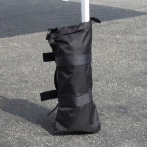 Z-Shade 10' x 10' Angled Leg Instant Black Canopy Shelter with Screen & Weights