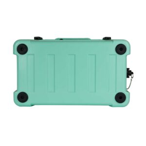 Driftsun Heavy Duty Rotomolded Thermoplastic UV Resistant Portable 45 Quart Insulated Hardside Ice Chest Beverage Cooler, Sea Foam