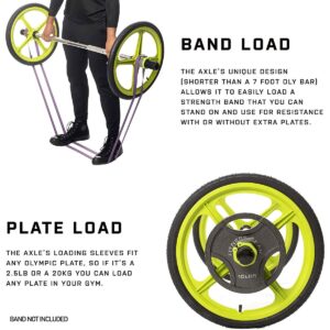 AXLE Versatile Fully Collapsible Lightweight Olympic Barbell Crossfit and Olympic Training (Foot Straps Not Included)