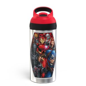 Marvel 19.5oz Stainless Steel Water Bottle Red/Black - Zak Designs