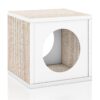 Way Basics Eco Cube Cat Scratcher - S/M - White