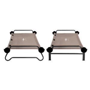 Disc-O-Bed XL Cam-O-Bunk Cot with Organizers and No Slip Foot Pads Set of 4