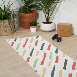 AvenieBrush Strokes Colorful (6mm) 24" x 70" Yoga Mat - Society6