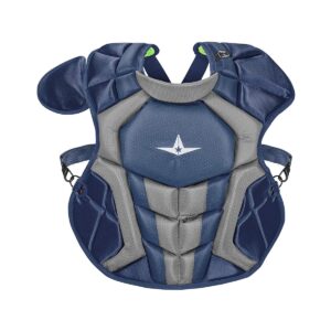 All-Star Sports S7 Axis Ages 12 to 16 Protective Baseball Catchers Gear Set with Mask Helmet, Chest Protector, and Leg Guards, Navy