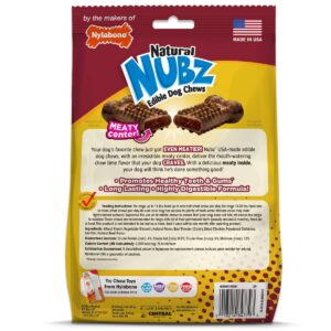 Nylabone Nubz Beef with Meaty Center Chewy Dog Treats - 20pk