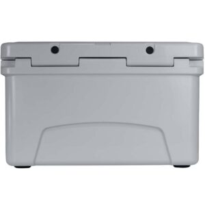 Driftsun Heavy Duty Rotomolded Thermoplastic UV Resistant Portable 45 Quart Insulated Hardside Ice Chest Beverage Cooler, Grey