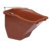 Little Giant 20-Quart Durable Plastic Flat Back Livestock Feed Bucket, Red