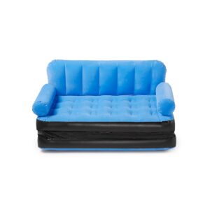 Bestway Multi Max Inflatable Air Couch or Double Bed with AC Air Pump, Blue