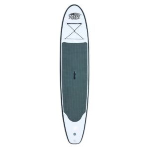 Bestway Inflatable Hydro-Force Wave Edge 10 Foot x 27 Foot Stand Up Paddle Board with Non-Slip Deck, SUP Accessories, Inflation Pump and Travel Bag