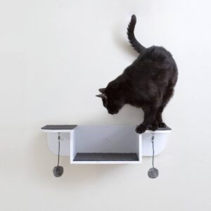 Hauspanther Nest Perch Cat Scratcher - White