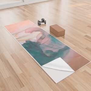 Sewzinski PERCEPTION 24" x 70" Yoga Mat Towel - Society6